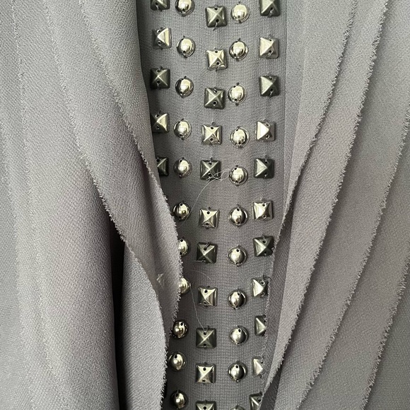 Michael Kors, Classy Grey Semi Sheer Top with Studds - Picture 7 of 7